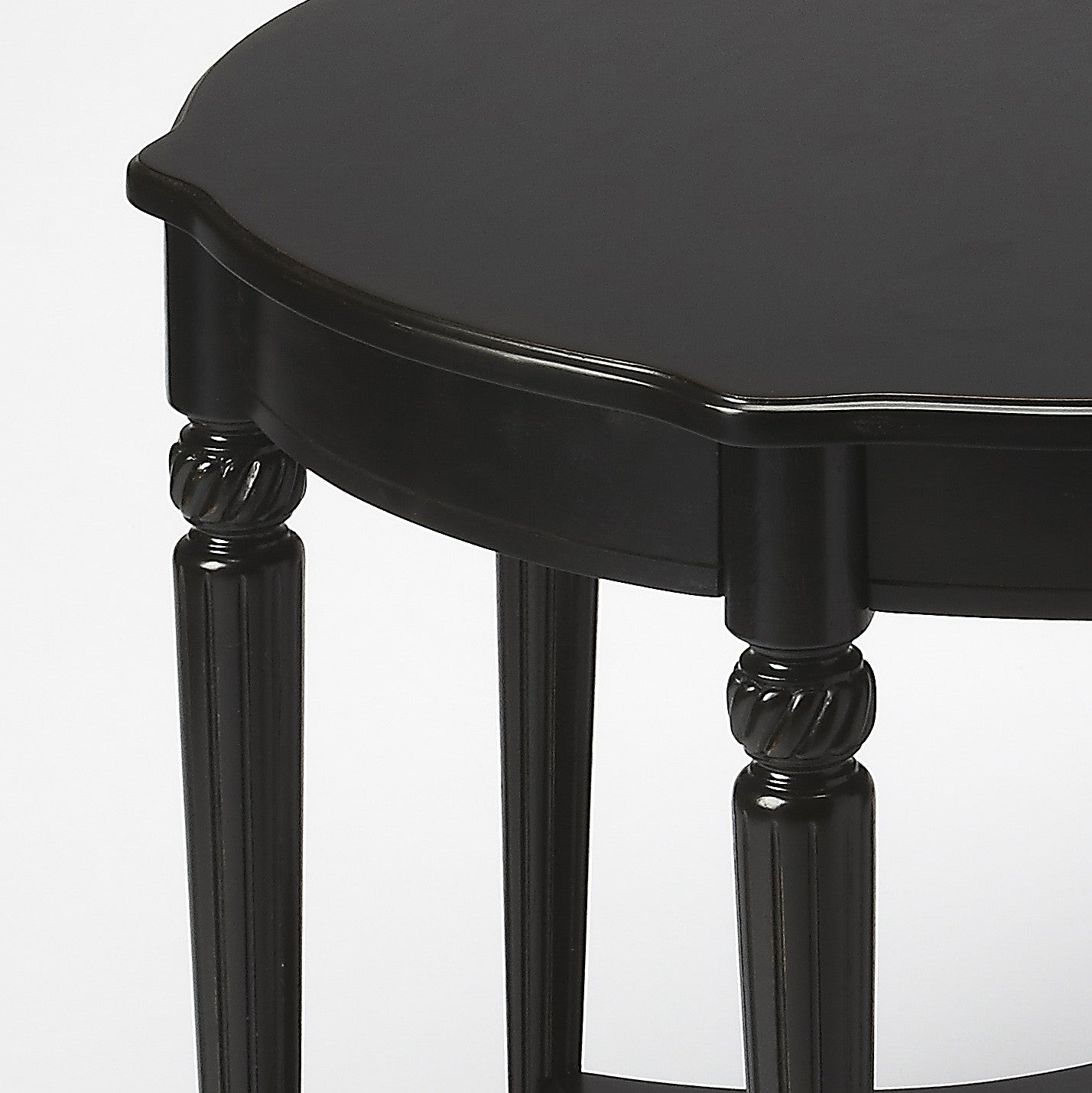 28" Brown Wood Round Coffee Table With Shelf