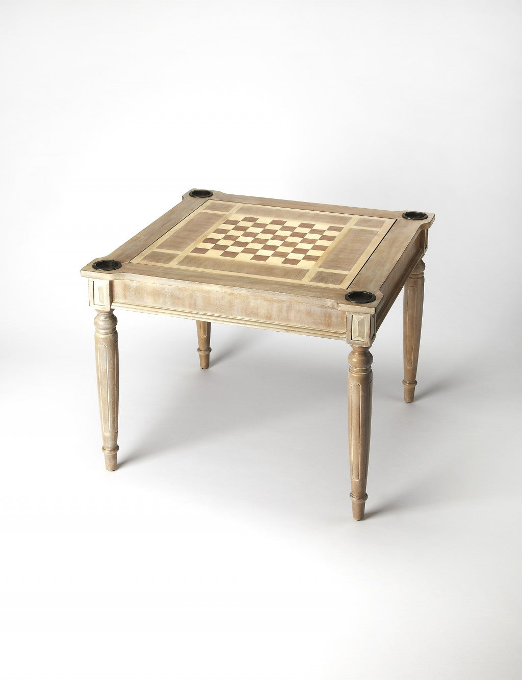 36" Gray Wood Square Coffee Table