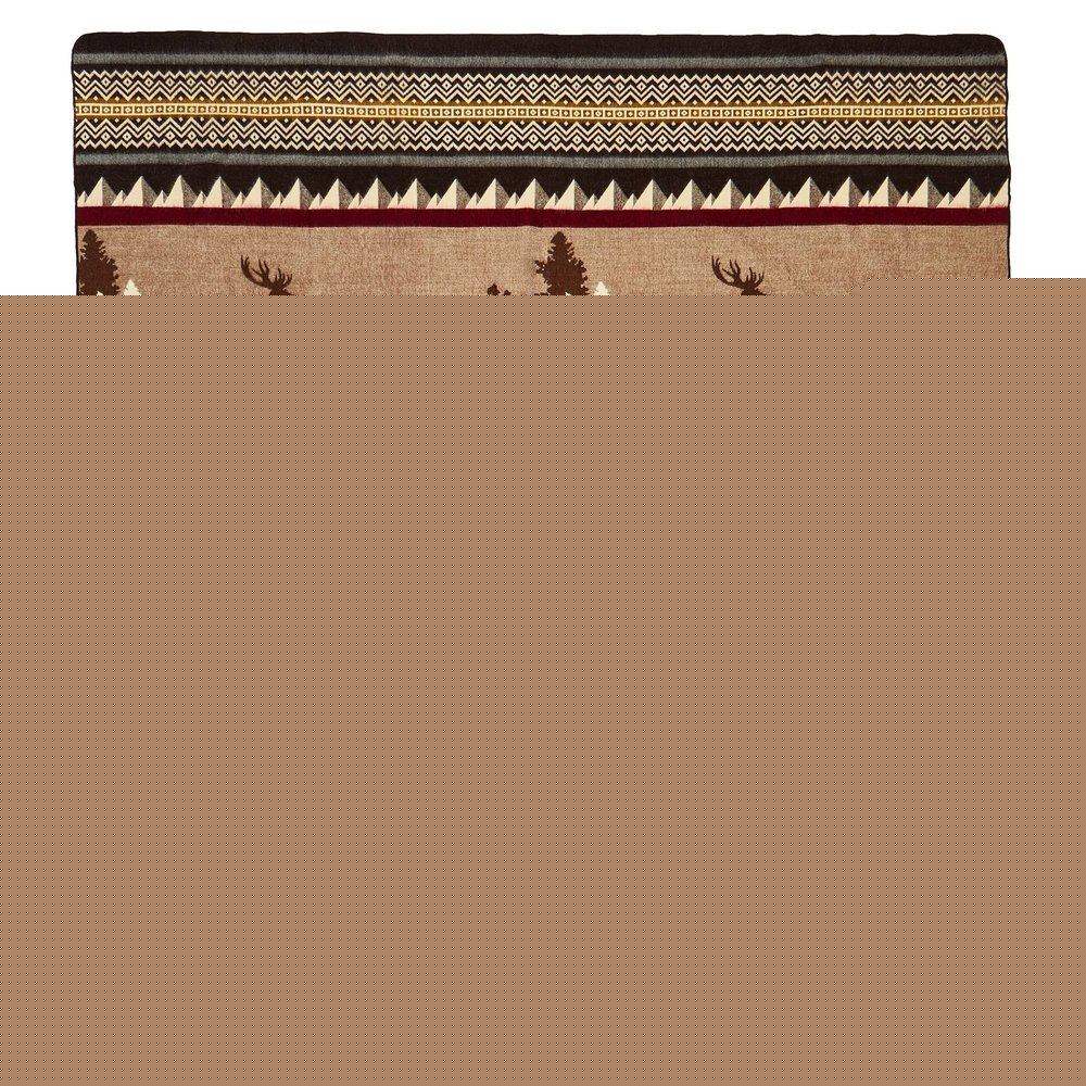 Ultra Soft Bear And Deer Lodge Handmade Blanket