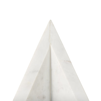 Set of Two 7" White Metal Decorative Bookends