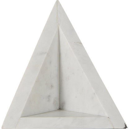 Set of Two 7" White Metal Decorative Bookends