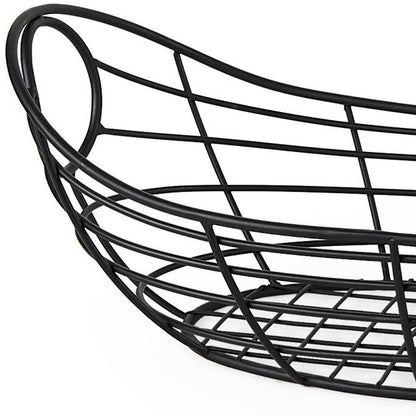 22" Black Metal Basket