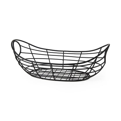 22" Black Metal Basket