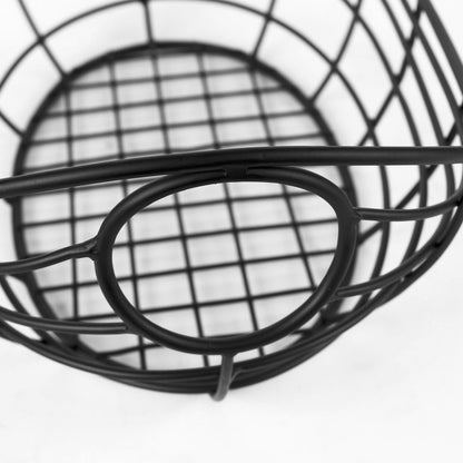 22" Black Metal Basket
