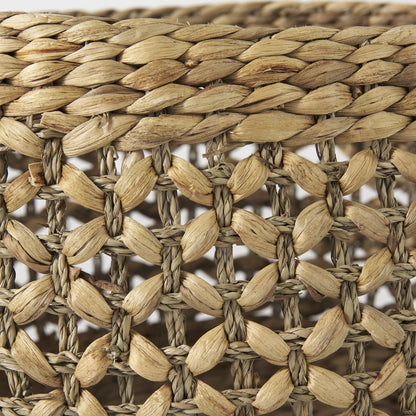 Set of Three Brown Wicker Basket