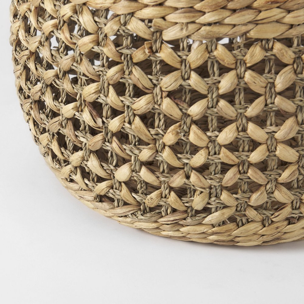 Set of Three Brown Wicker Basket