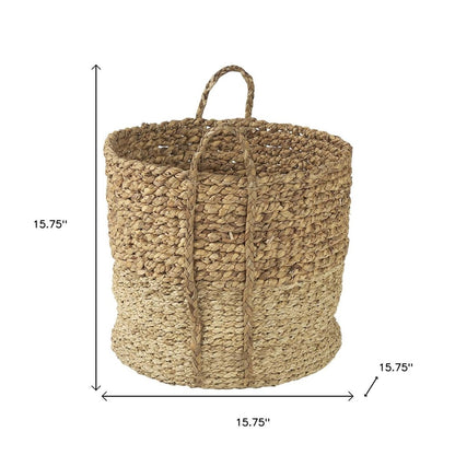 Set of Three Brown Wicker Basket