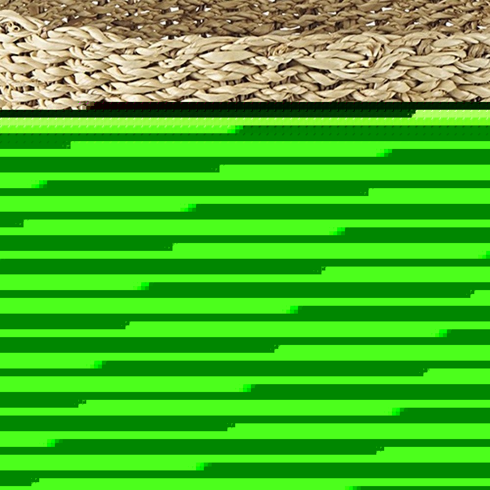 Set of Two Brown Wicker Basket