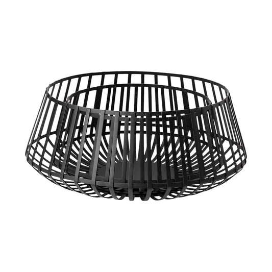 Set of Two Black Metal Decorative Bowl