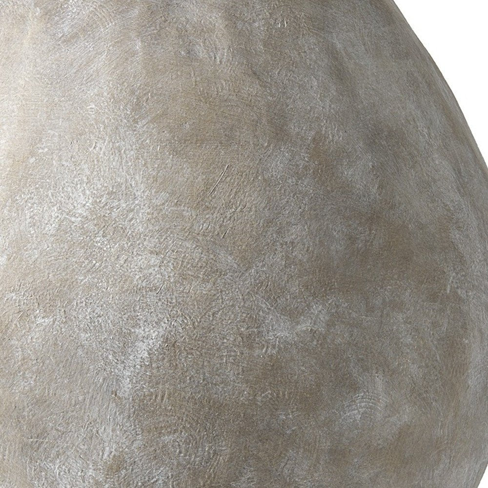 28" Tan Cylinder Ceramic Floor Vase