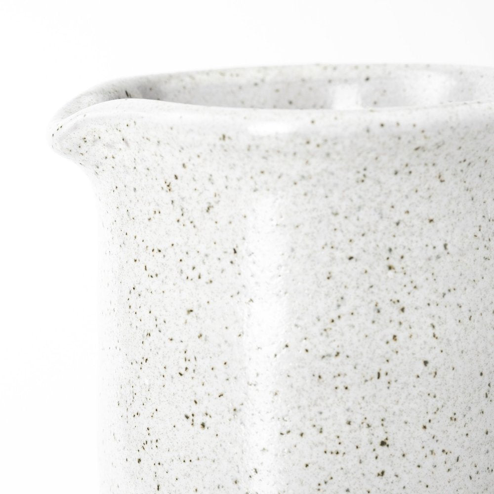9" Gray Cylinder Ceramic Urns Jars