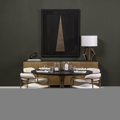 Gold Geometric Design Table Lamp