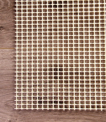 4' x 6' Ivory Striped Weave Non Slip Rug Pad