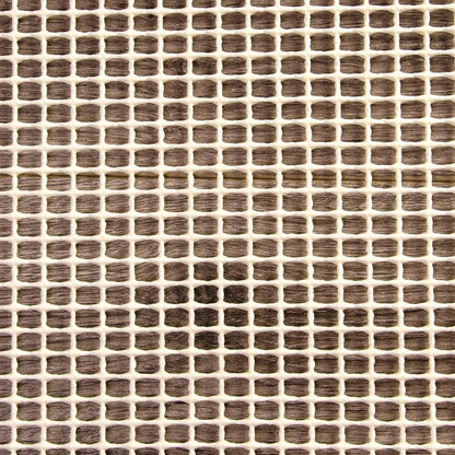5' x 7' Ivory Striped Weave Non Slip Rug Pad