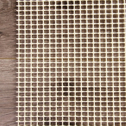 5' x 7' Ivory Striped Weave Non Slip Rug Pad