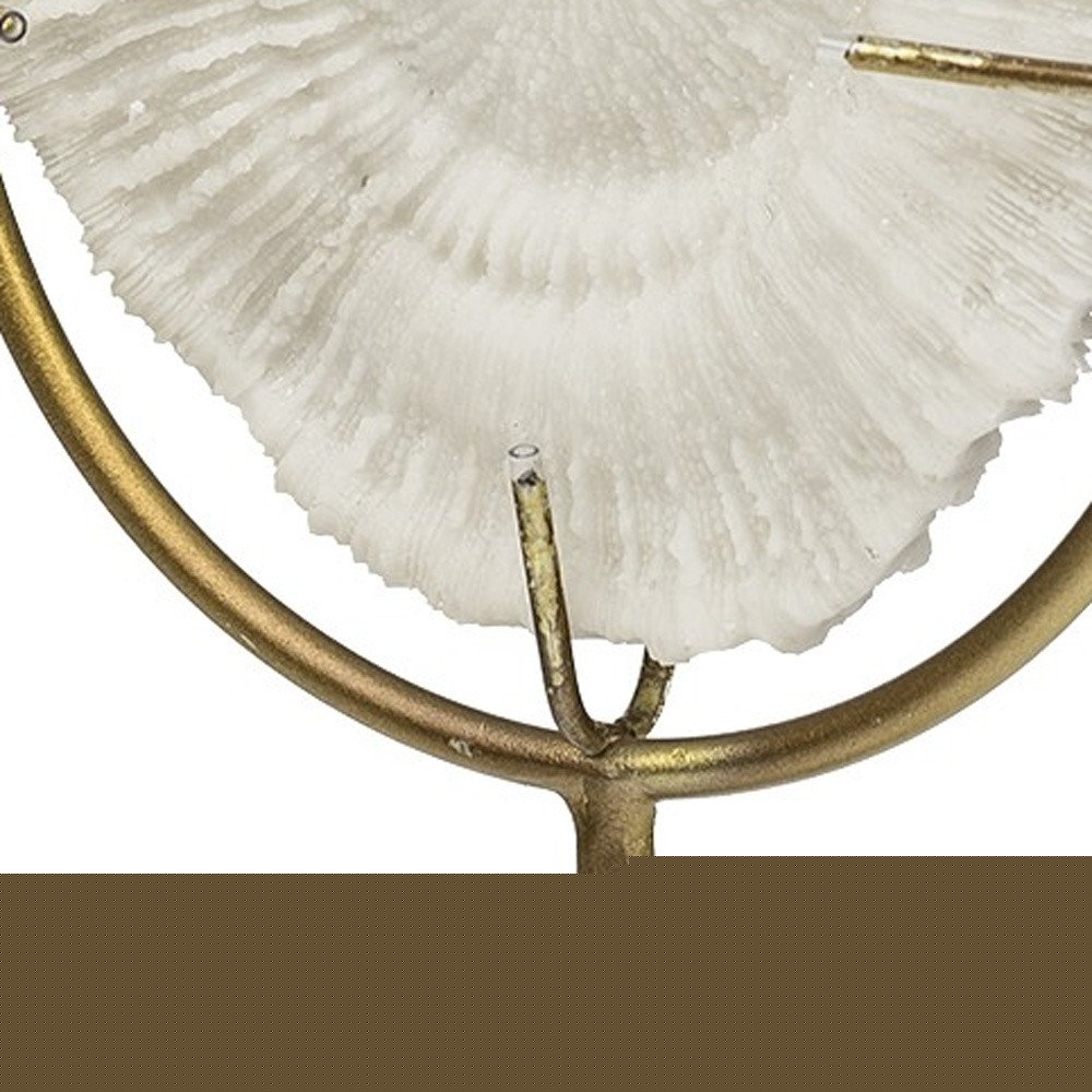 White And Gold Coastal Sculpture