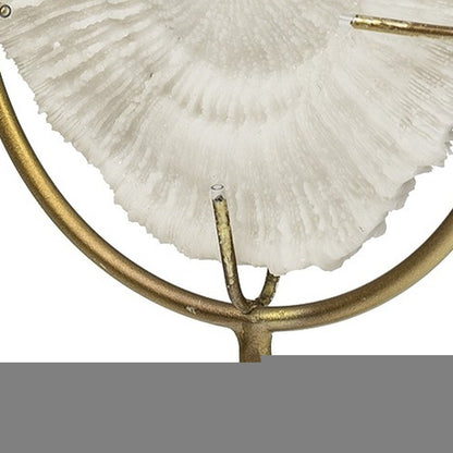 White And Gold Coastal Sculpture