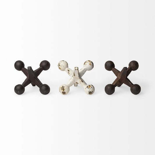 Set Of Three Iron Jack Sculptures