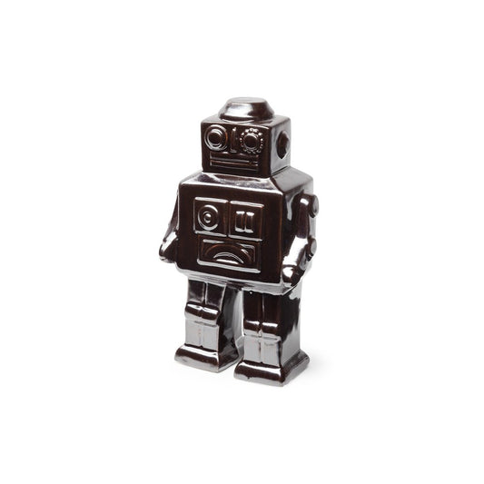 7" Silver Metal Robot Shaped Sculpture