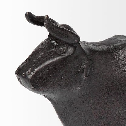 6" Black Metal Tabletop Sculpture