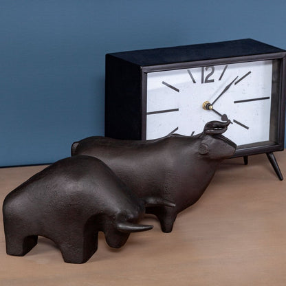 6" Black Metal Tabletop Sculpture