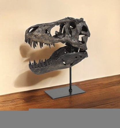12" Brown Fabric Dinosaur Tabletop Sculpture