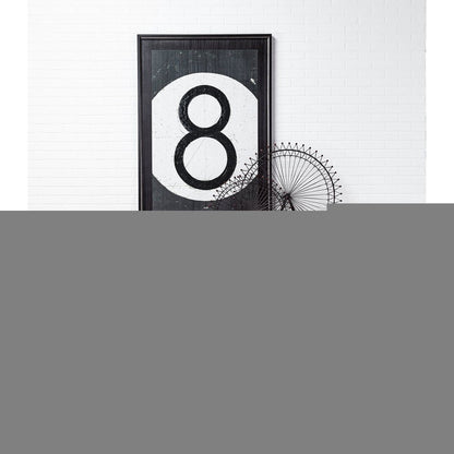 27" Black Metal Tabletop Sculpture