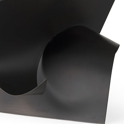 18" Metal Antiqued Black Modern Abstract Sculpture