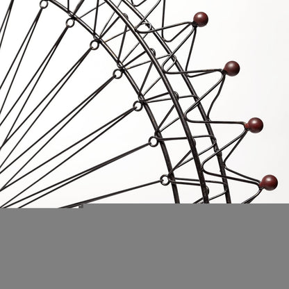 Metal And Wood London Eye Moveable Sculpture