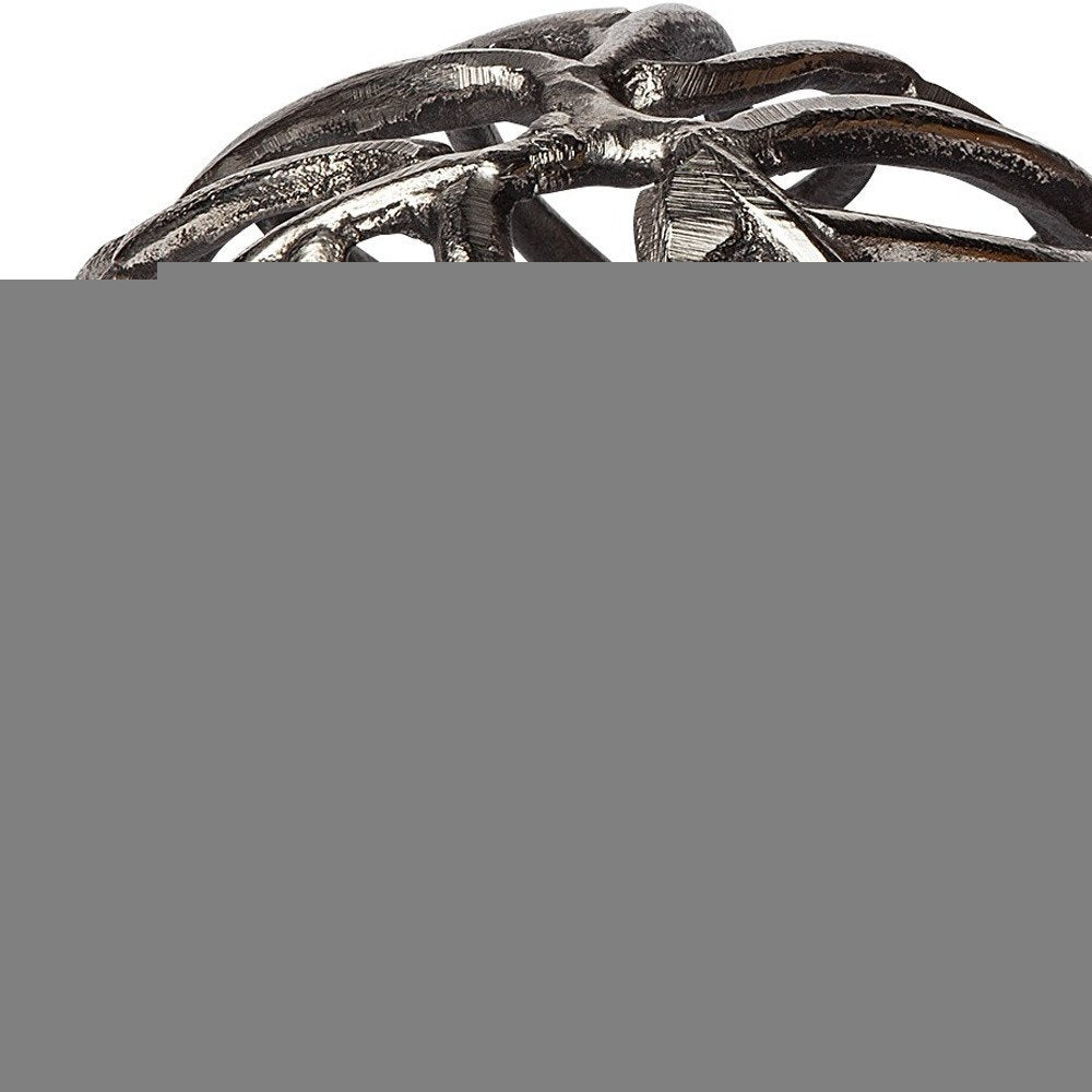 Petite Silver Metal Tree Branch Sculpture