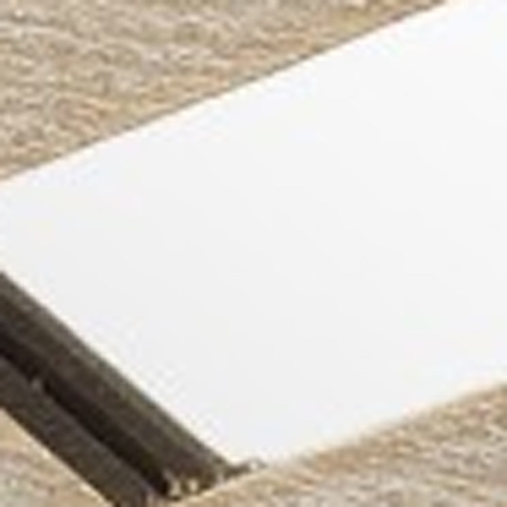 16" Off White Solid Wood Desk Organizer