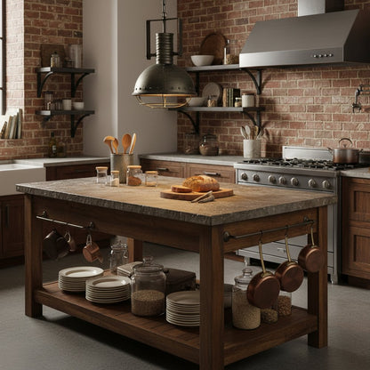 Antiqued Black Metal Hanging Industrial Caged Pendent Light