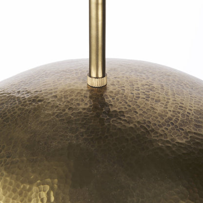 Hammered Gold Metal Hanging Pendant Light