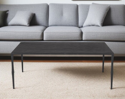 22" Black Iron Coffee Table