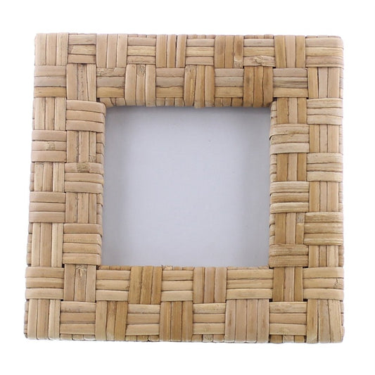 4" x 4" Natural Rattan Hanging Picture Frame