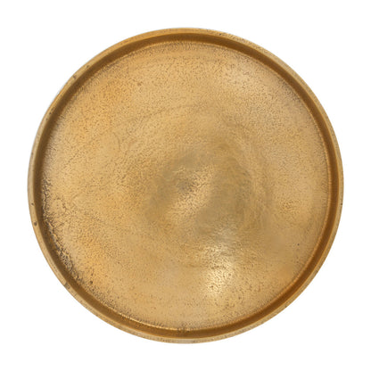 Set Of Two 13" Gold Nested Tables