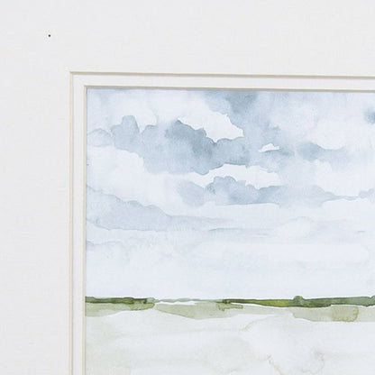 Set of Two Landscape Abstract Watercolor Wall Art