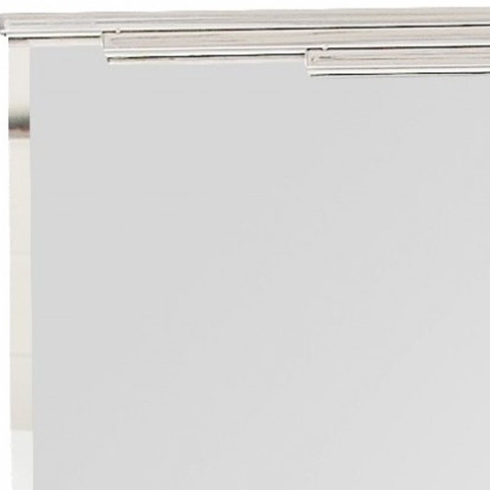 46" Silver Framed Accent Mirror