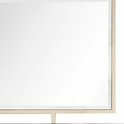 32" Gold Square Framed Accent Mirror