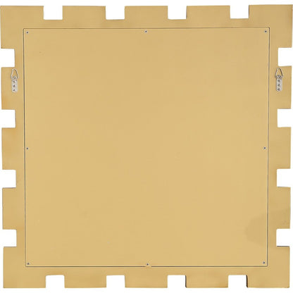 32" Gold Square Framed Accent Mirror