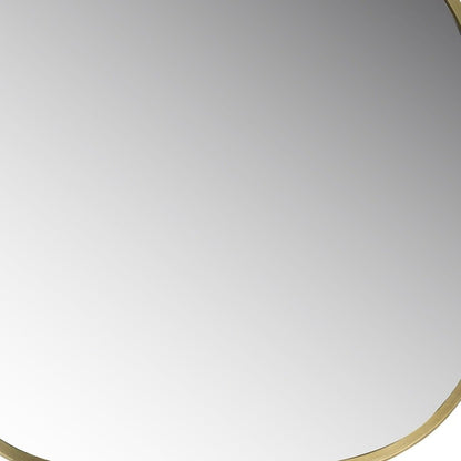 11" Golden Square Frame Handheld Mirror