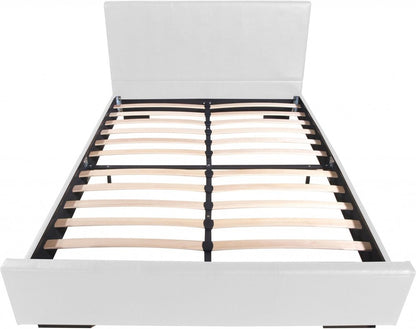 Black Faux Leather King Bed Frame