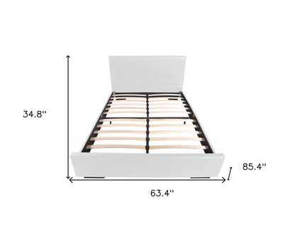 Black Faux Leather King Bed Frame