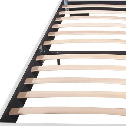 Black Faux Leather King Bed Frame