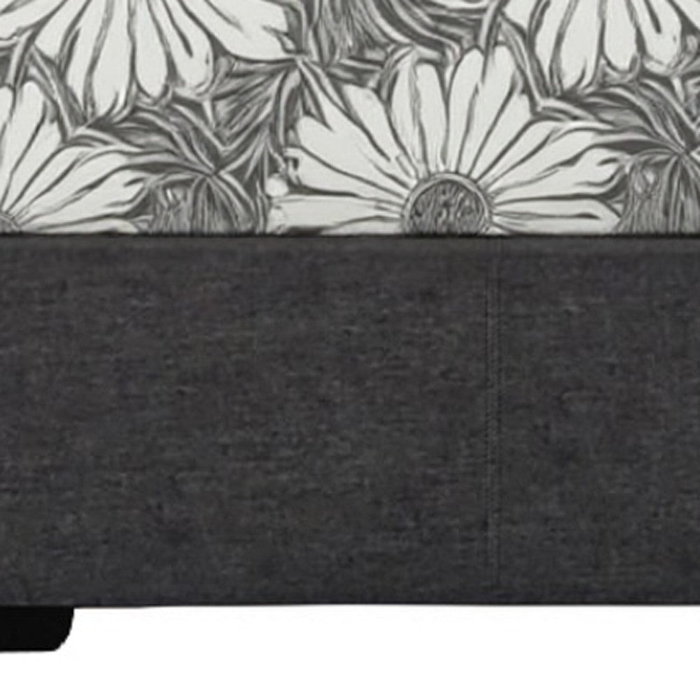 Black Faux Leather King Bed Frame