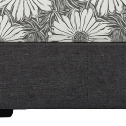 Black Faux Leather King Bed Frame