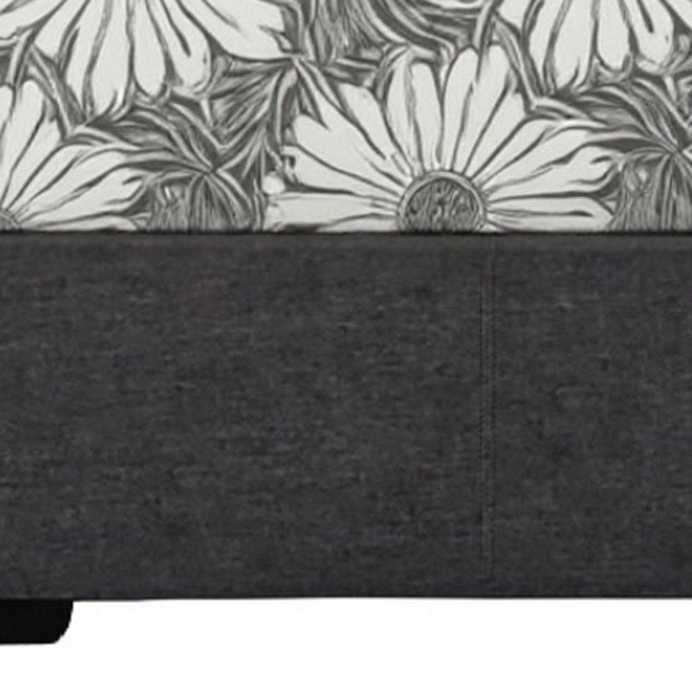 Black Faux Leather King Bed Frame