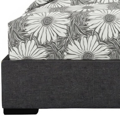 Black Faux Leather King Bed Frame