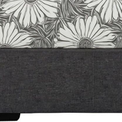 Black Faux Leather King Bed Frame