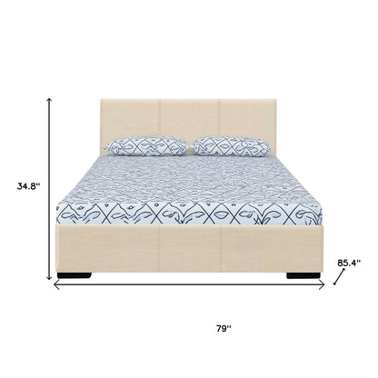 Black Faux Leather King Bed Frame